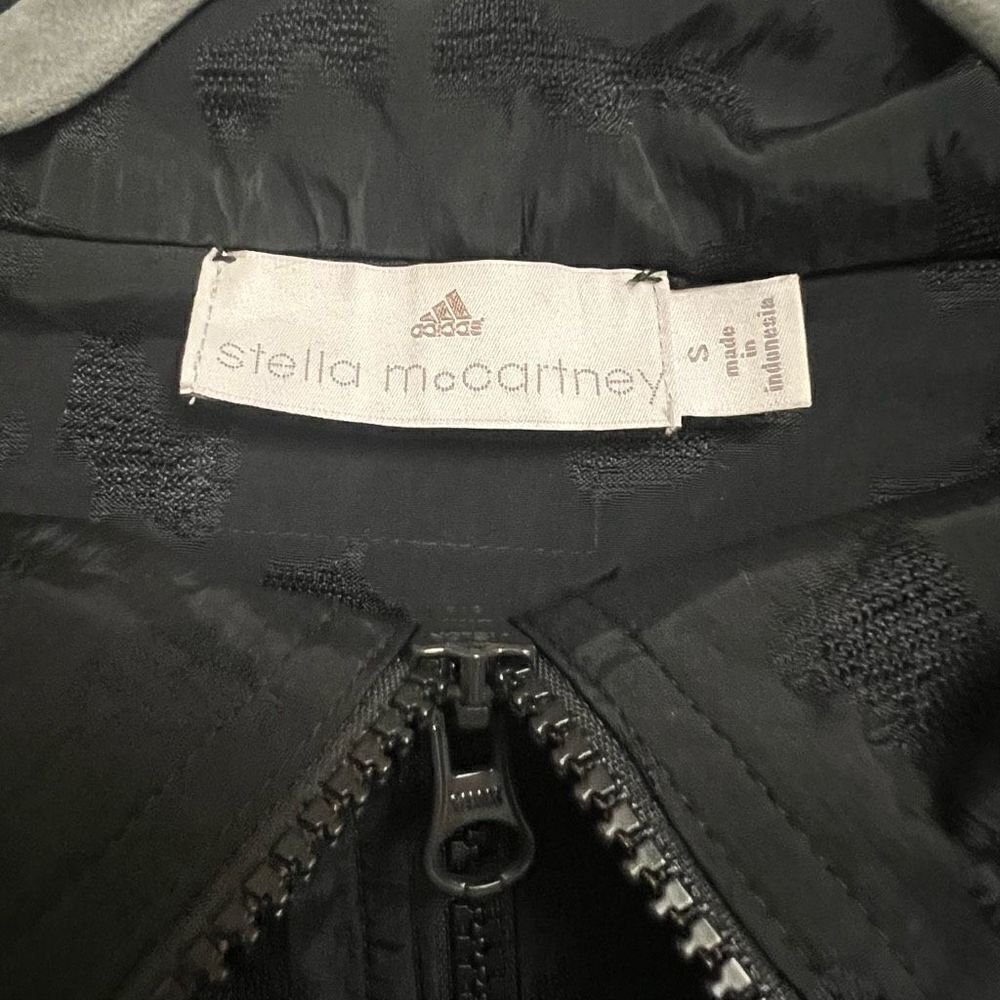 Adidas By Stella McCartney Black Zip-Up Windbreaker Jacket Size  Small - Picture 3 of 5